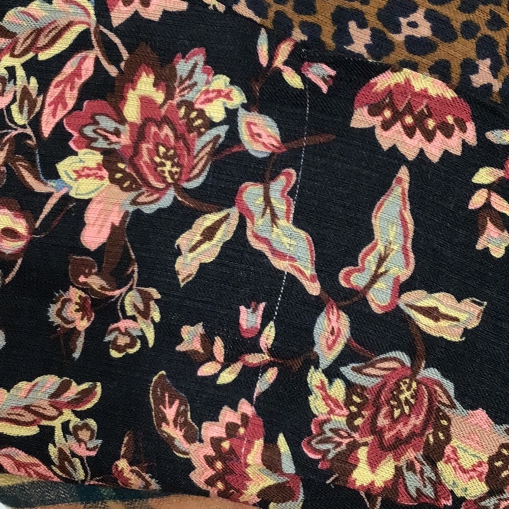 Soft Surroundings mixed pattern button tunic blouse S NWT - Picture 10 of 11